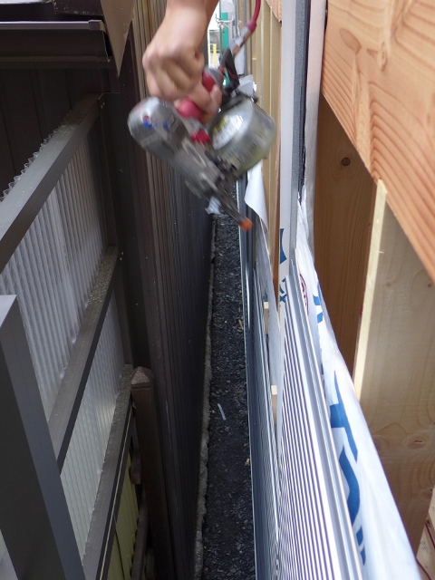 外壁ガルバリウム鋼板施工