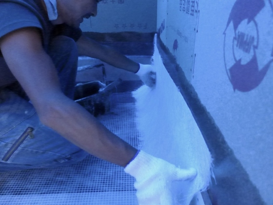 ベランダ防水工事です