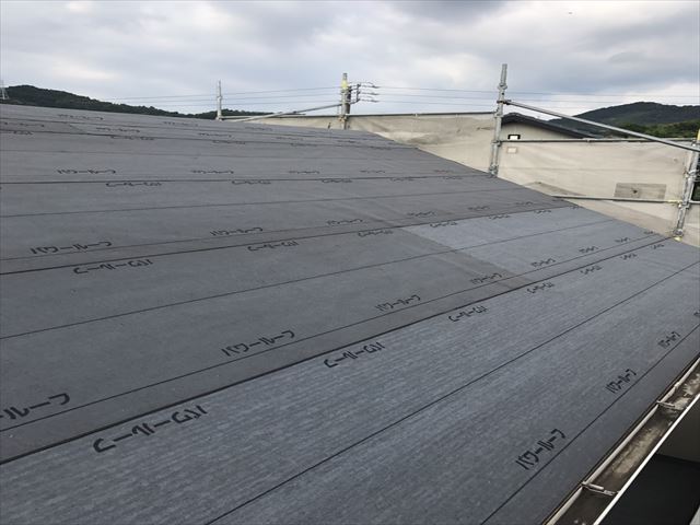 ルーフィング新設完了
