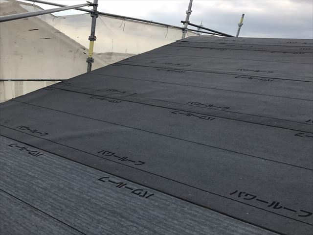 ルーフィング新設完了