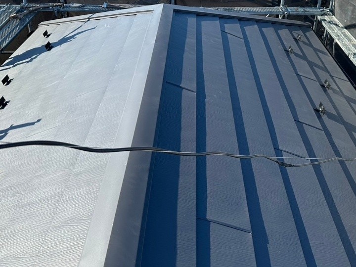 棟部分の仕上げ