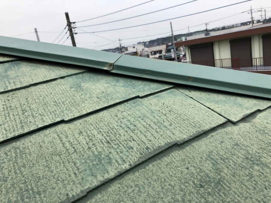 川越市築15年屋根劣化拡大写真