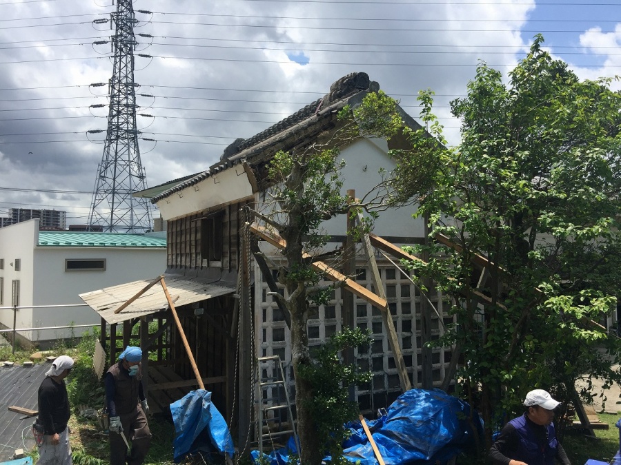 埼玉県川越市蔵の屋根葺き替え