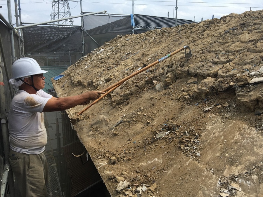 埼玉県川越市の蔵金属屋根葺き替え土葺き屋根撤去