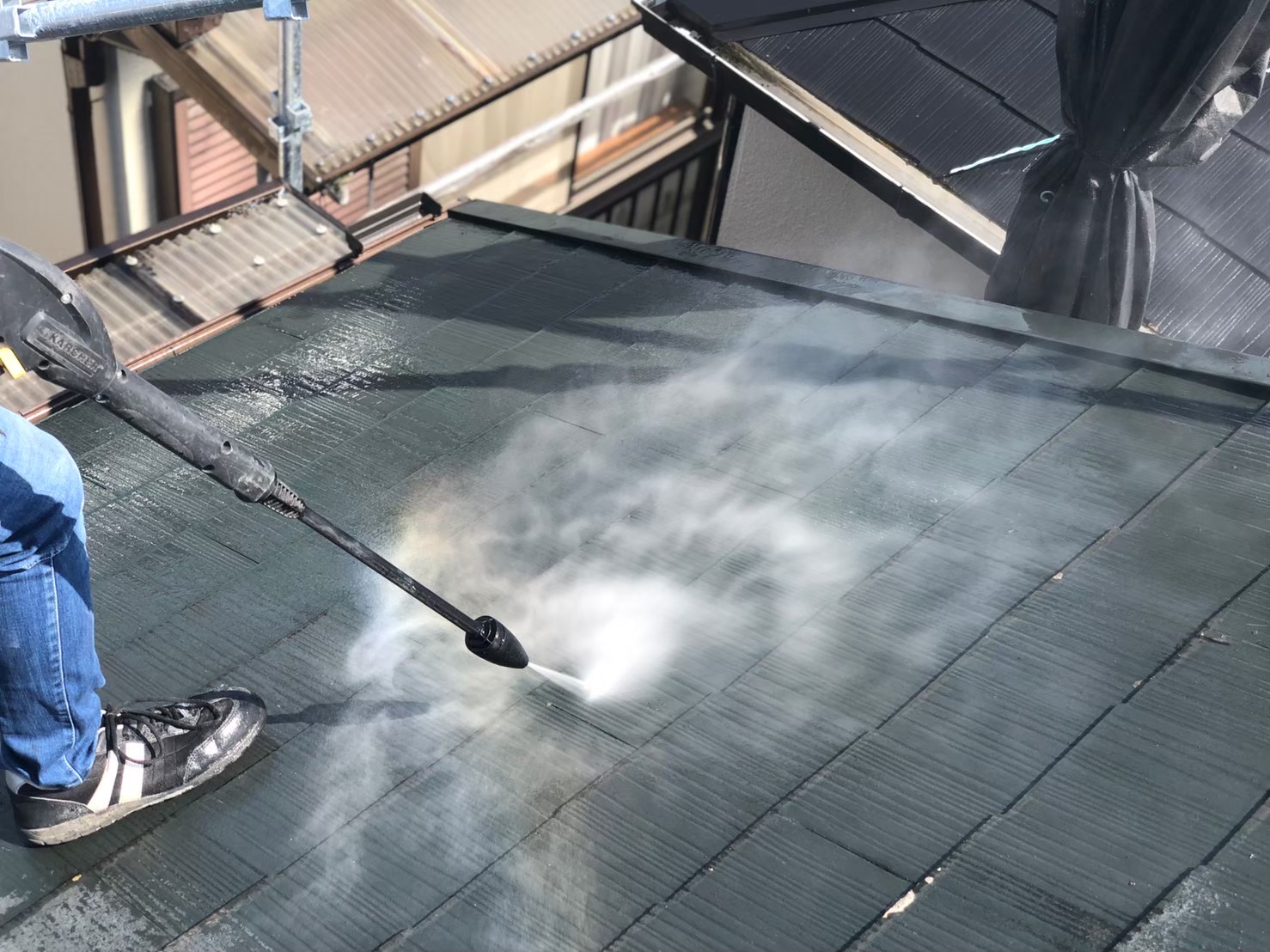 屋根洗浄