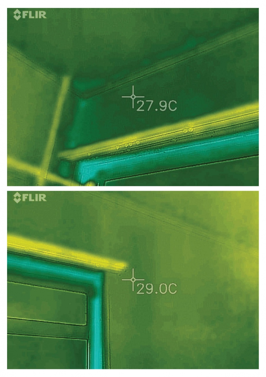 埼玉県所沢市赤外線による集合住宅雨漏り調査