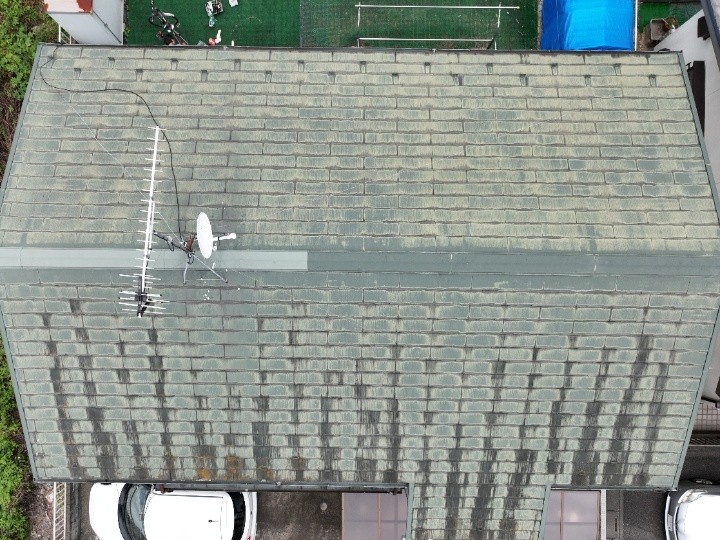 スレート屋根全体の劣化