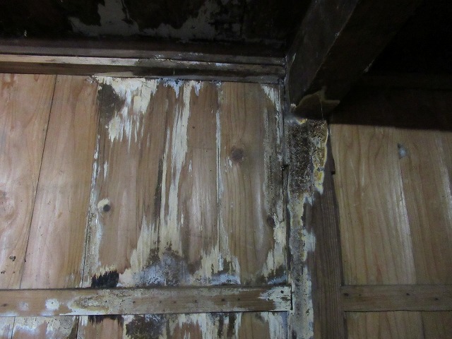 身延町　雨漏れ室内の写真