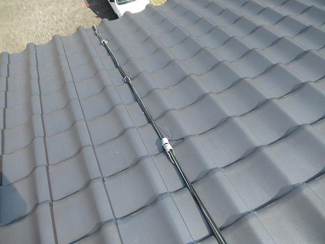 都留市　太陽光配線