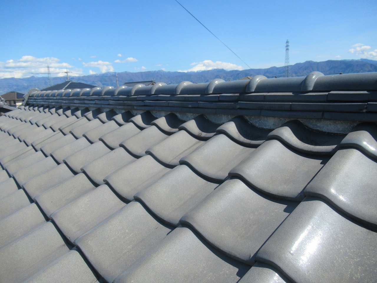 上野原市　屋根漆喰調査