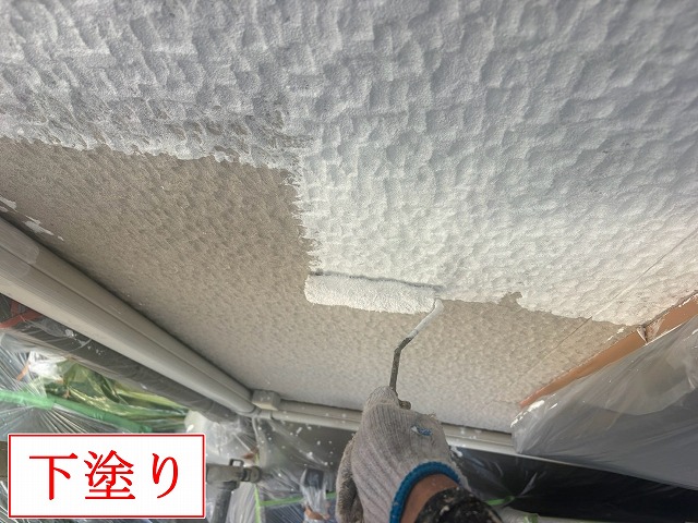 外壁下塗りの施工
