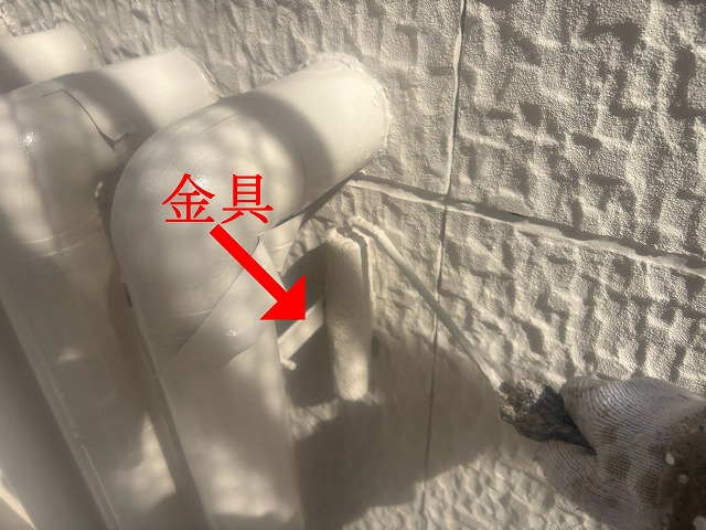金具まわりの塗装