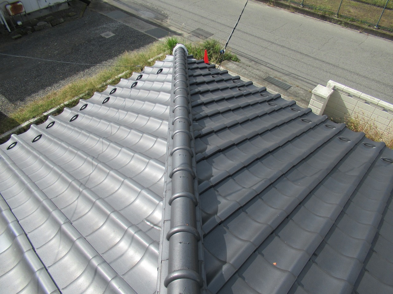 市川三郷町　瓦屋根