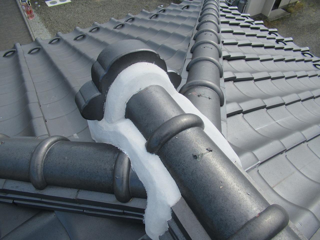 市川三郷町　屋根漆喰