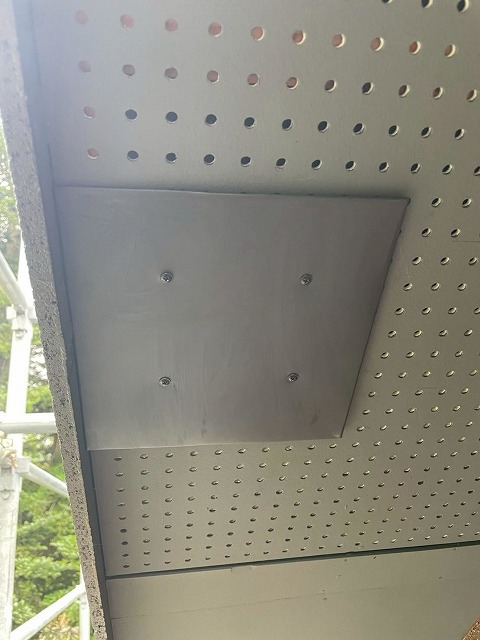 補修後の板金部分