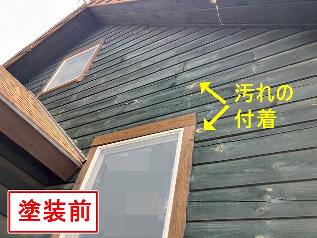 北杜市でログハウスの外壁塗装ビフォーアフター（キシラデコールで塗装）