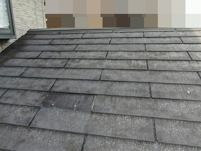 西八代郡市川三郷町でガルバリウム鋼板で部分補修を行ったスレート屋根