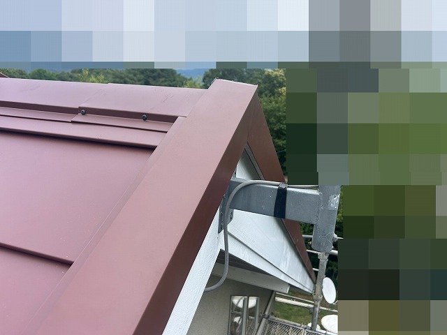 破風際の仕上がり