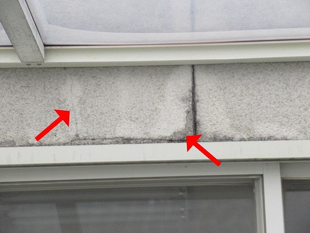 甲府市でひび割れ（クラック）・塗膜剥がれ・モルタル剥がれがあるモルタル外壁