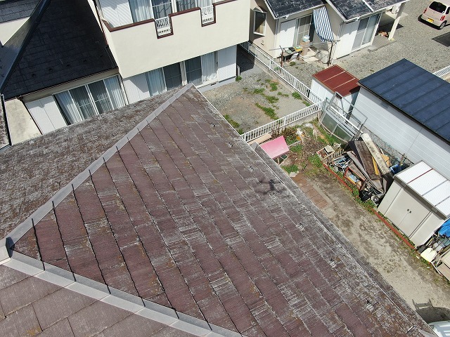 甲斐市　ドローン点検　屋根