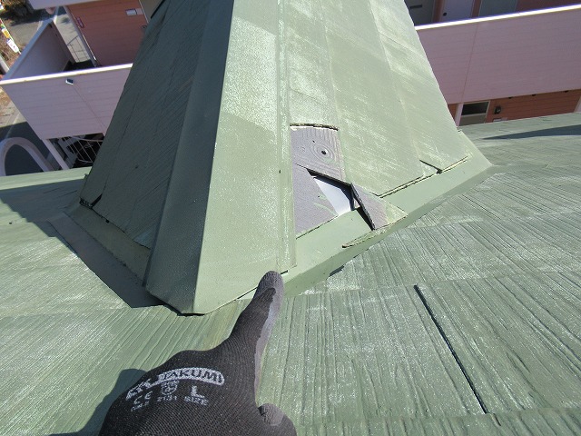 中央市　屋根材破損