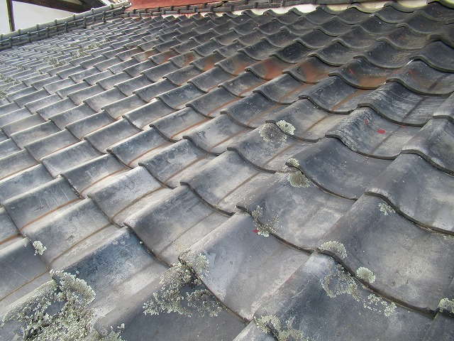南アルプス市　和瓦の状態