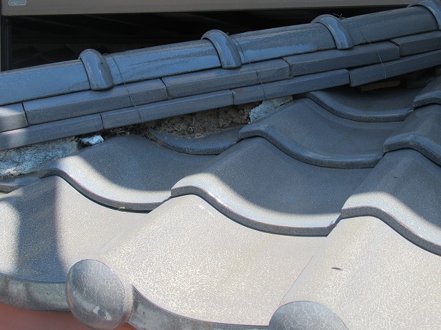 中央市　漆喰破損