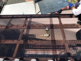 ポリカーボネート材　施工
