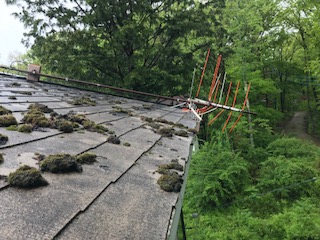 屋根　アンテナ倒壊