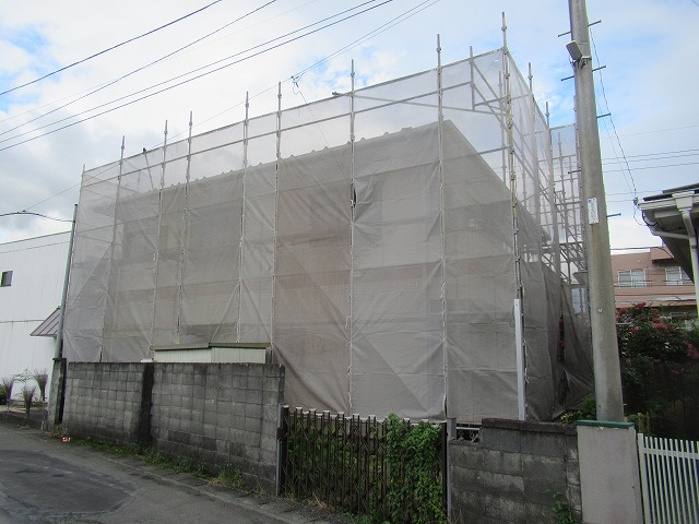 甲府市　雨樋交換