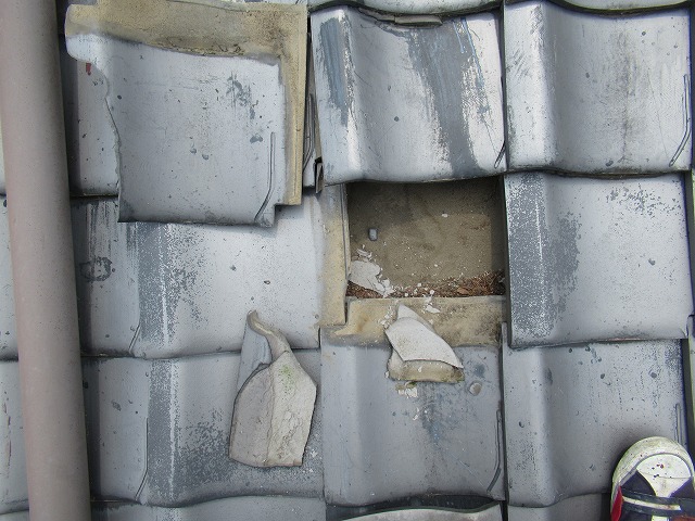 中央市　雨漏れ箇所