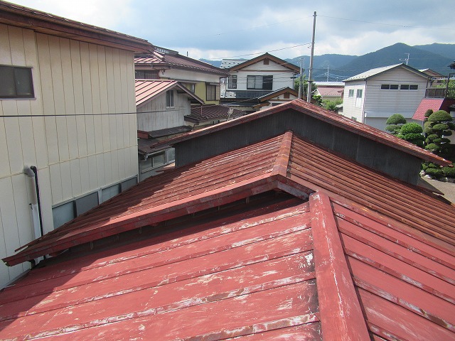 富士吉田市　トタン工事前