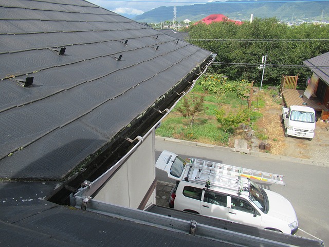 甲州市雨樋破損個所
