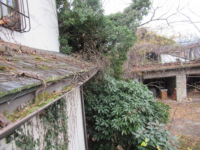 北杜市　雨樋歪み
