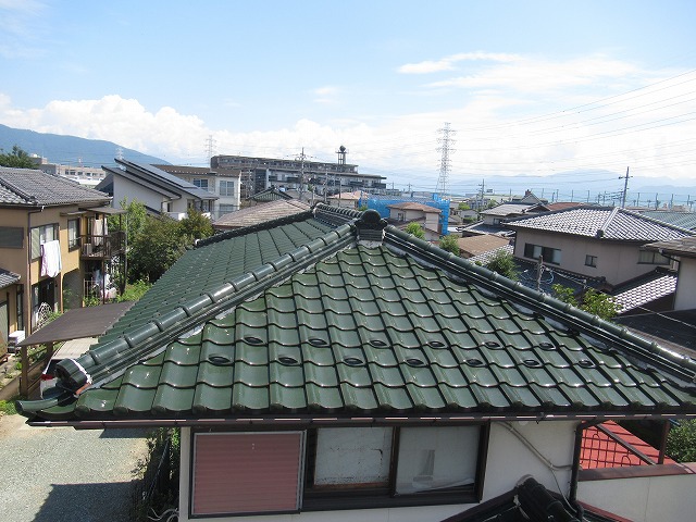 山梨市　屋根の様子