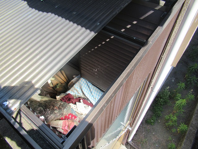 身延町　波板破損個所