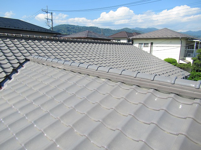 身延町　和瓦屋根　全体