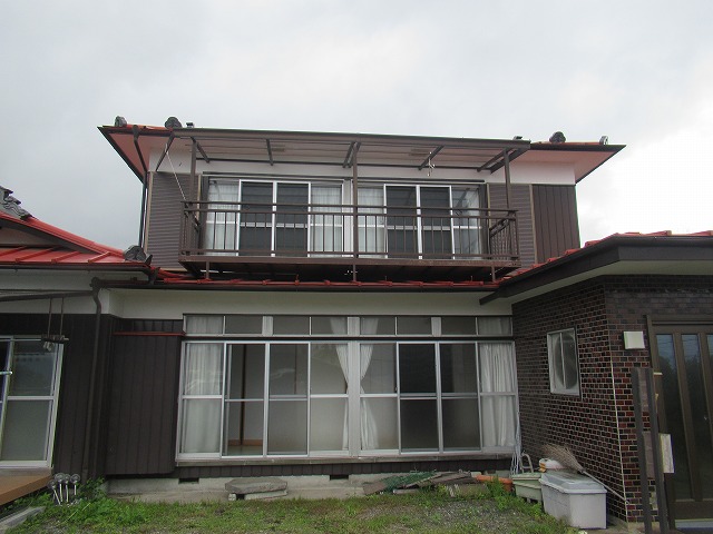 北杜市　鉄部バルコニー