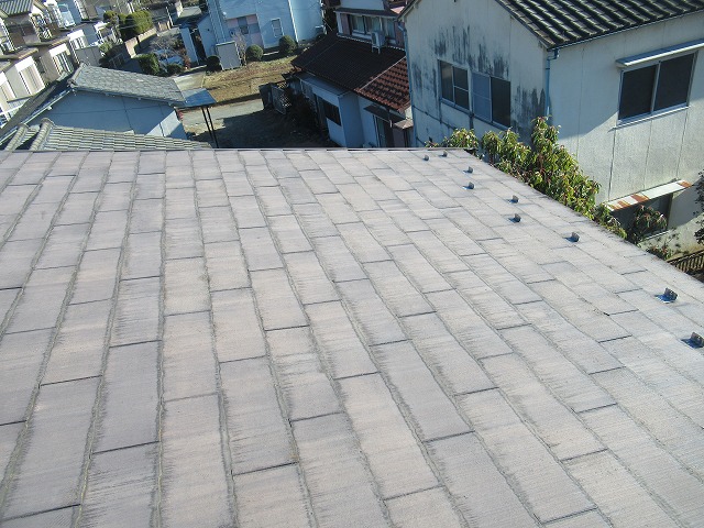 甲府市　スレート屋根