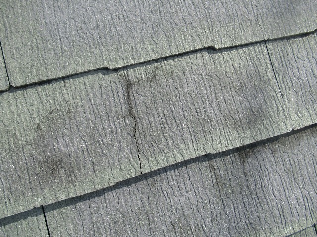 富士吉田市スレート割れ