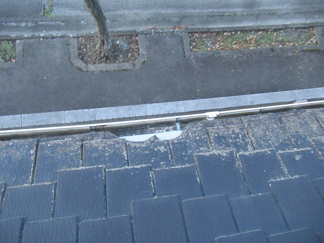 山梨市スレート欠落