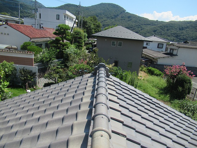身延町　屋根調査　瓦
