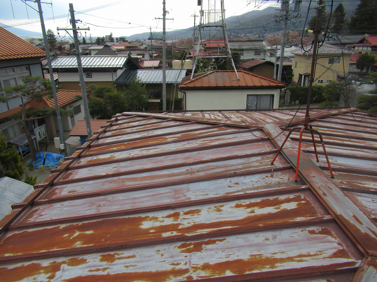 笛吹市　屋根調査写真