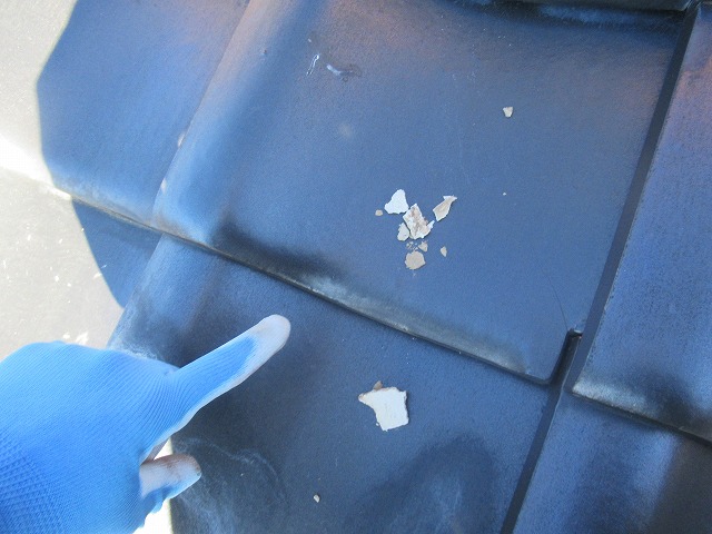 北杜市　和瓦屋根漆喰破損