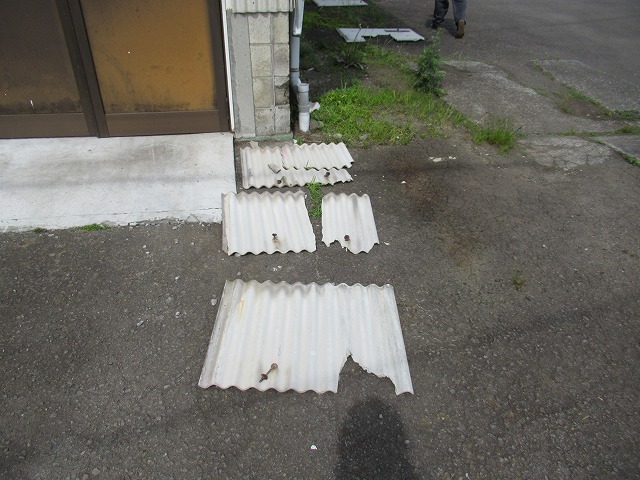 大月市外壁補修撤去