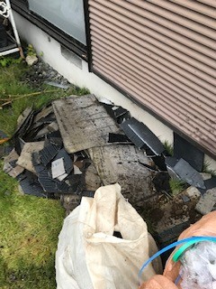 屋根工事　清掃