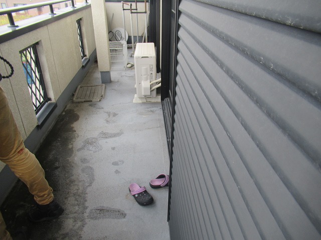 南アルプス市　バルコニー防水