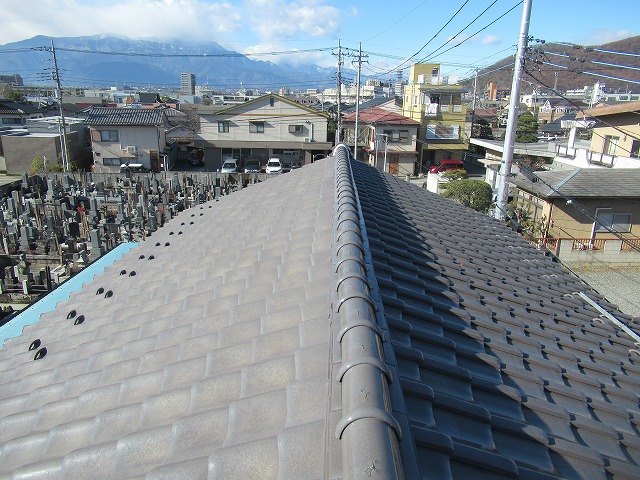甲府市　屋根の様子