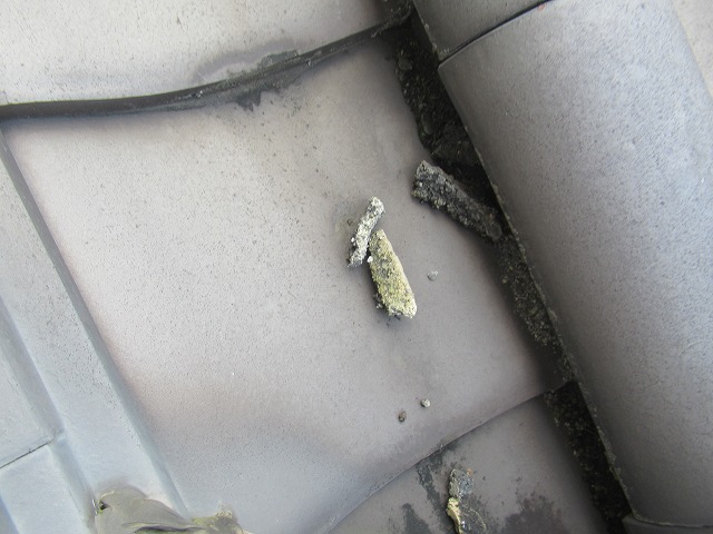 昭和町漆喰こぼれ