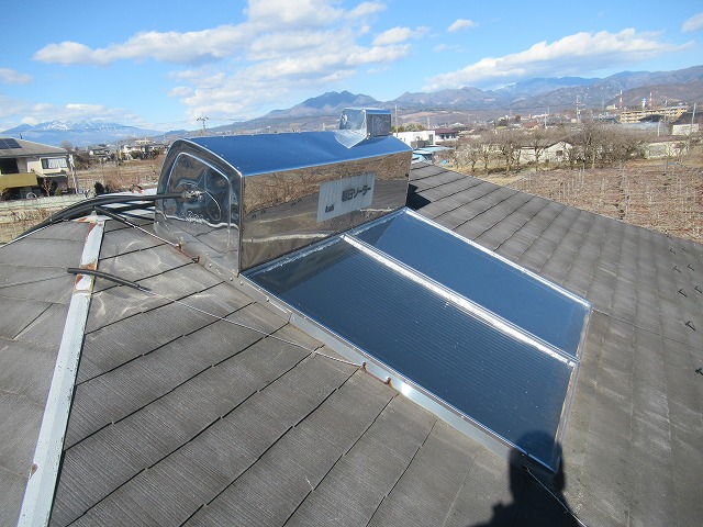 南アルプス市　温水器撤去